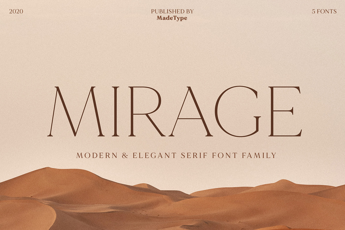 MADE Mirage, a Serif Font by MadeType (Photo 1 of 17)