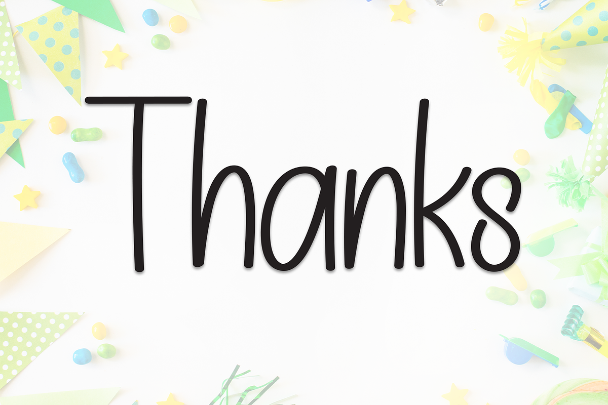 Happy Birthday | Script Font, a Script Font by Scratchones (Photo 8 of 8)