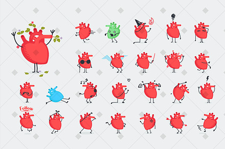 25 Heart character