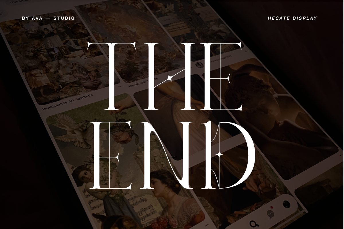 Hecate Display Font, a Serif Font by BY AVA — studio (Photo 8 of 8)