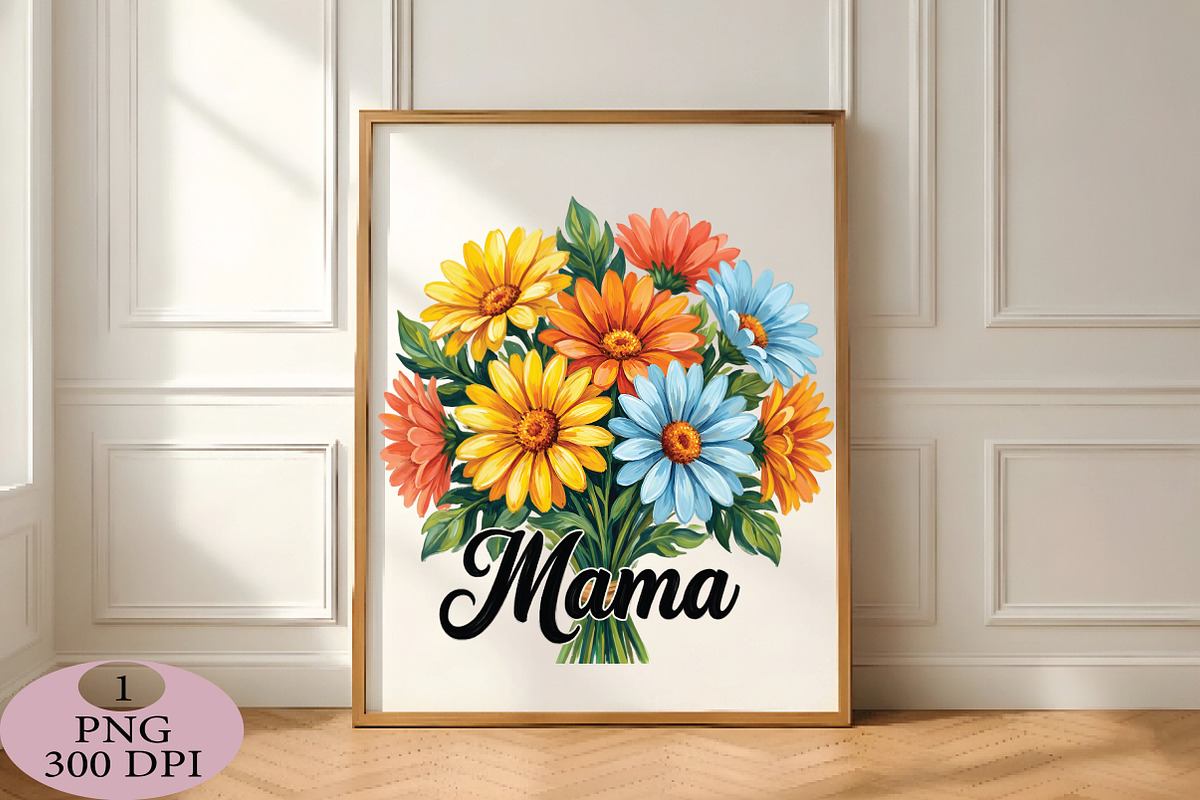 Mama PNG With Flowers, an Illustration by Daily.Designs (Photo 4 of 5)