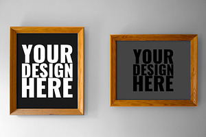 Wood Frames Mockup