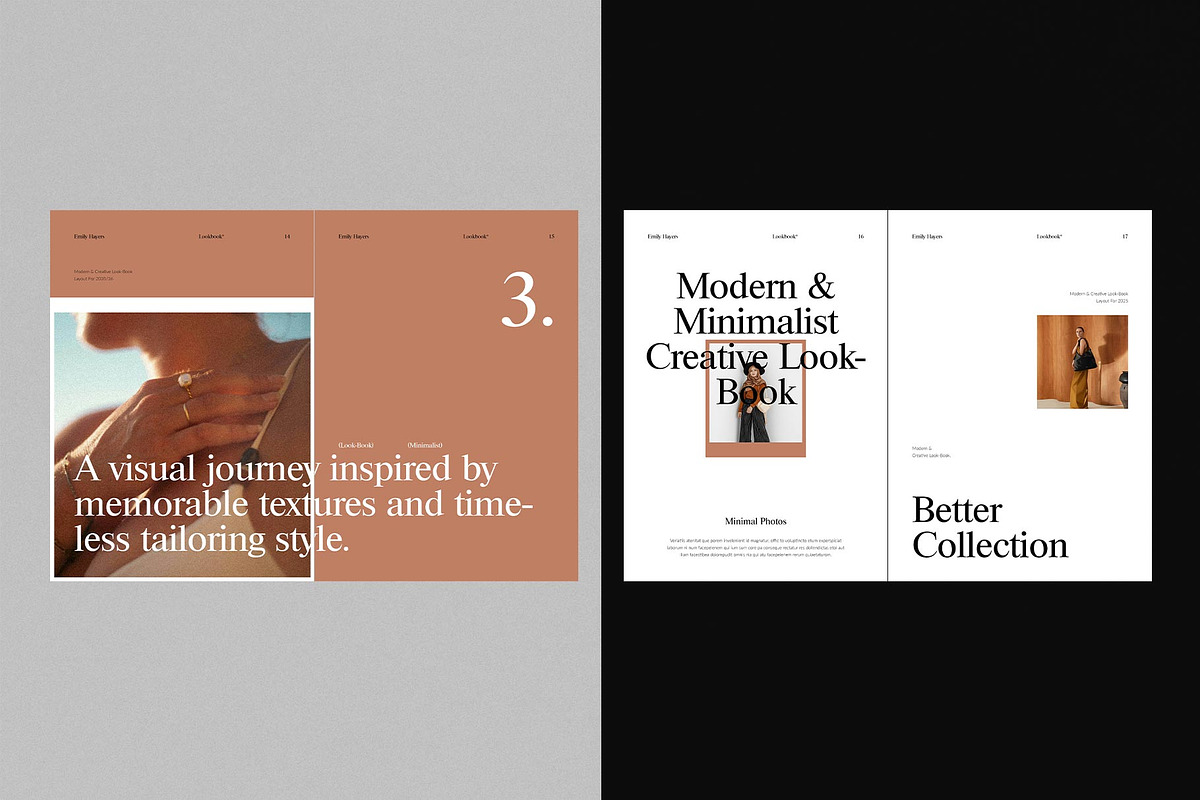 Minimalist Lookbook Template, a Magazine Template by DesignCrest (Photo 5 of 15)