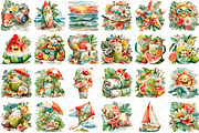 Cosy Summer Clipart Bundle, an Illustration by Black Bird Studio (Thumbnail 2 of 5)