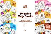 Animal Coloring Pages for Kids, an Animal Illustration by vik.stock (Thumbnail 1 of 17)