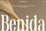 Benida – Elegant Serif, a Serif Font by Craft Supply Co. (Thumbnail 1 of 8)