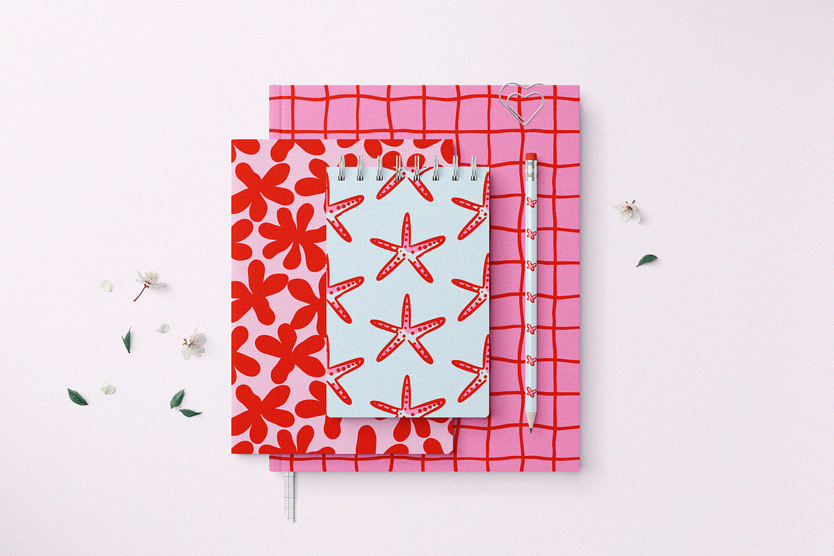135 Whimsical Patterns and Clip Art, a Pattern Graphic by Leila Divine (Photo 14 of 23)