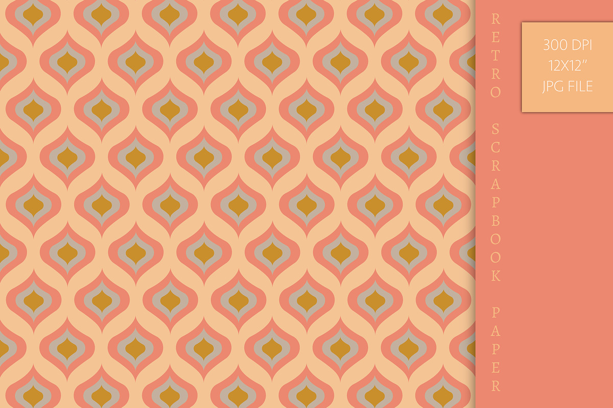 Mid-Century 1960s Retro Pattern, a Pattern Graphic by Patterns for Dessert