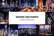 20 Orange & Purple Lightroom Presets, a Preset Add-On by SparkleStock (Thumbnail 1 of 9)