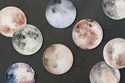 Watercolor Moons, an Illustration by Graphic Box (Thumbnail 6 of 10)