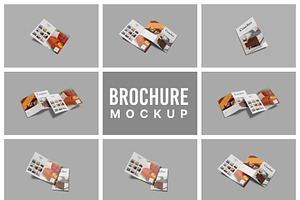 A4 Bifold Brochure Mockup Bundle 71