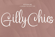 Gilly Chics Handwritten Script Font, a Handwritten Font by MACK 75 (Thumbnail 1 of 3)