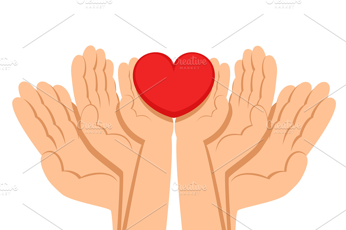 Family Day. Hands of a father, an Object Illustration by innakreativ