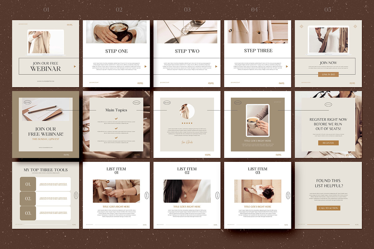 Classy Carousel Instagram Templates, a Social Media Template by AndrewPixel (Photo 3 of 7)