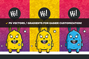 Cute Monsters Business Card Bundle, a Business Card Template by Odin_Design (Thumbnail 8 of 12)