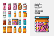 Medicine Bottle Icon Pack, a Duotone Icon by erifqizeicon (Thumbnail 2 of 3)