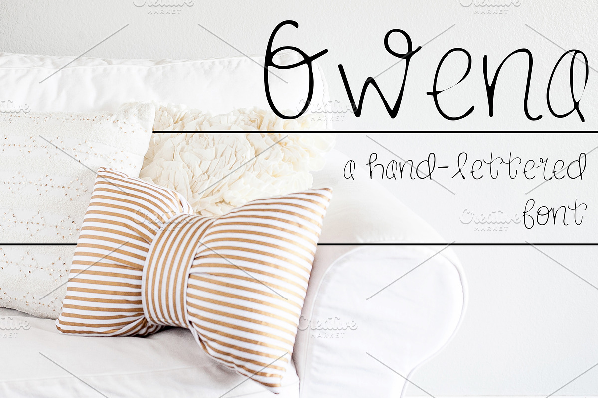 GWENA Hand Lettered Font