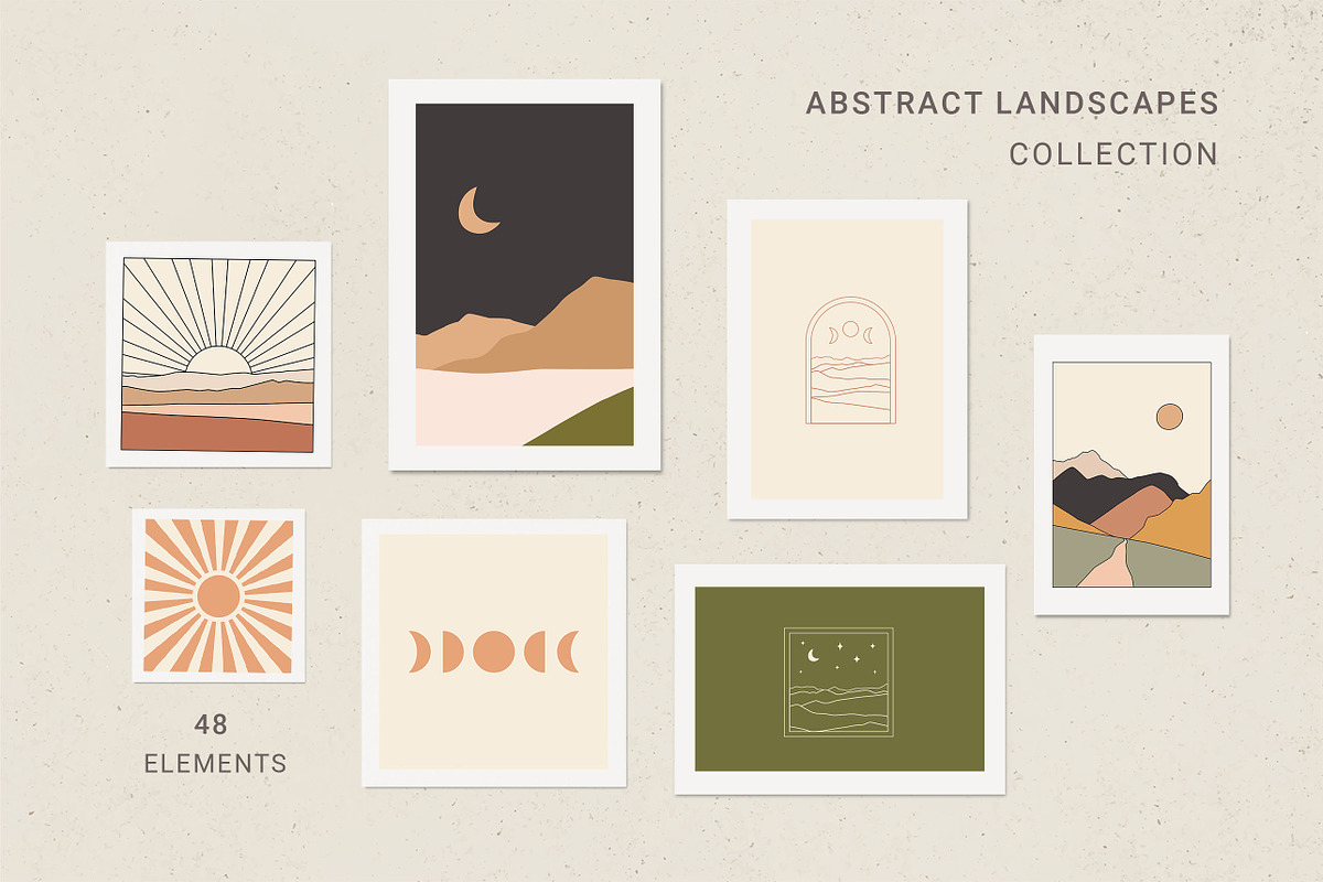 Abstract landscapes collection, an Illustration by mayrum (Photo 1 of 12)