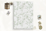 Sage Toile Printable Vellum Overlay, a Stationery Template by SilverJoyAtelier (Thumbnail 2 of 2)