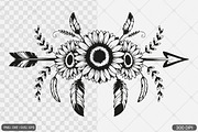 Sunflower Frame SVG PNG Bundle, an Illustration by Actual Pixel (Thumbnail 12 of 23)