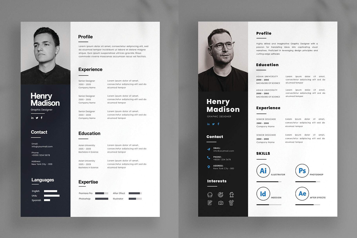 20 in 1 Resume Bundle, a Resume Template by Saman Osama (Photo 3 of 14)