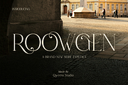 Roowgen - Elegant Swash Display, a Serif Font by Qweera Studio (Thumbnail 1 of 12)