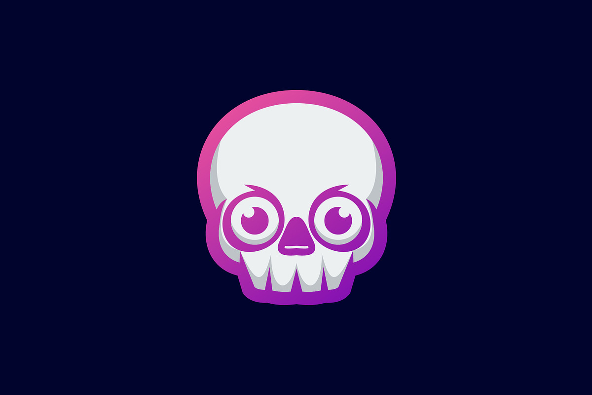 skull lineart vector template logo, a Branding & Logo Template by OmerStudio