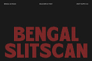 Bengal Slitscan, a Sans Serif Font by Craft Supply Co. (Thumbnail 1 of 8)