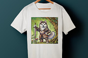 Watercolor Fantasy Creature, Husky, an Illustration by NStudio (Thumbnail 5 of 7)