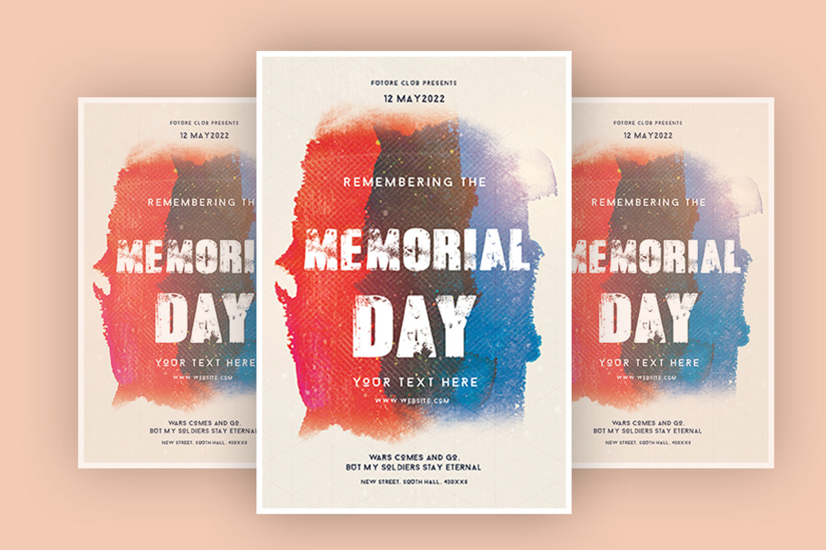 Memorial Day, a Flyer Template by What a Story (Photo 2 of 2)