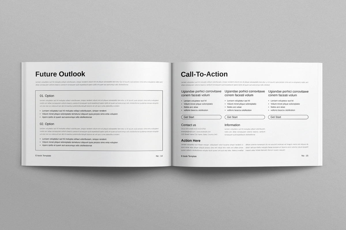 Ebook Template, a Brochure Template by E-Type (Photo 6 of 7)