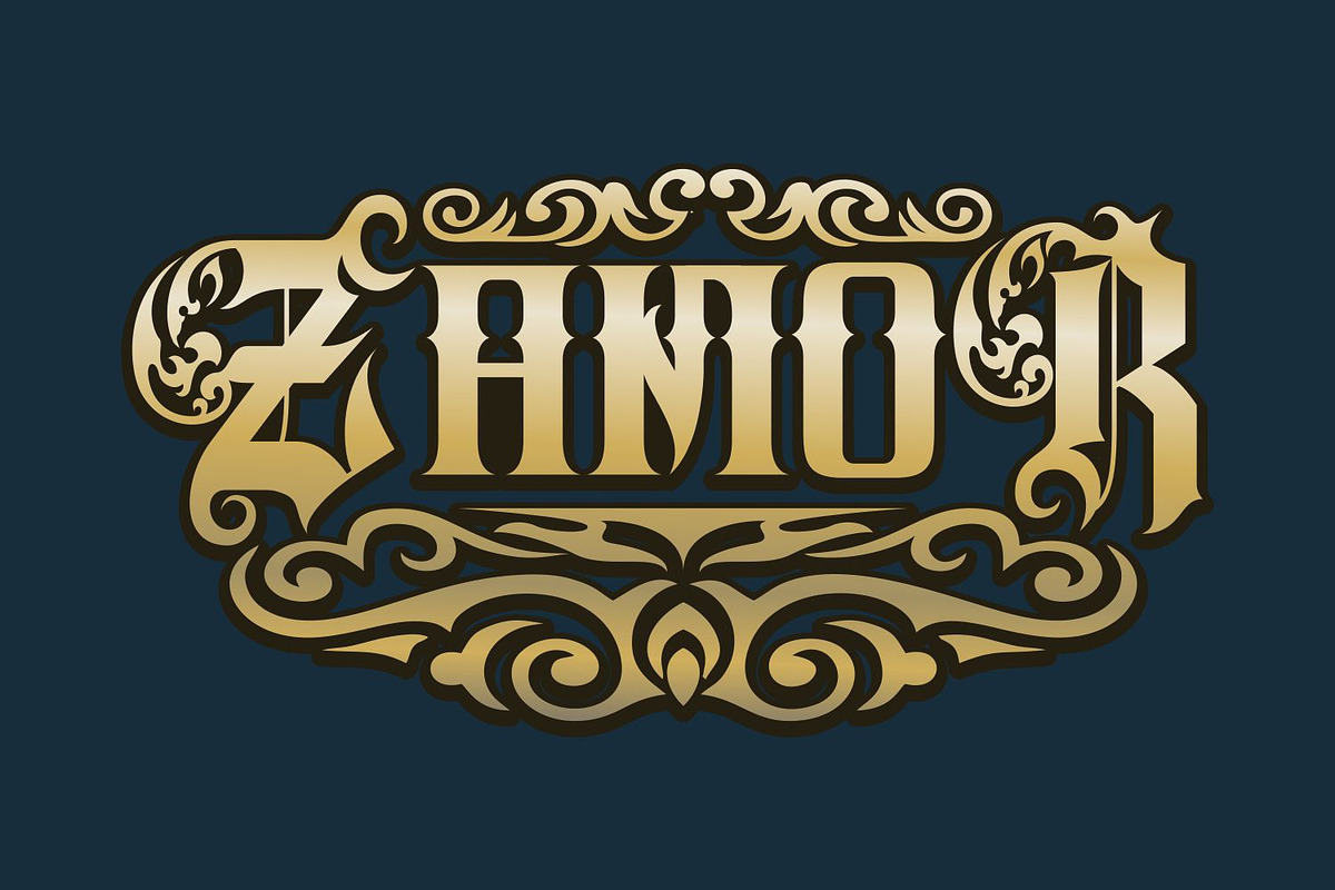 Markos Blackletter Tattoo Font, a Blackletter Font by WhymoreArt (Photo 2 of 13)