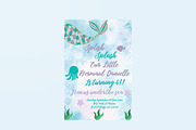 Mermaid Invitation, an Invitation Template by mpcprintables (Thumbnail 2 of 3)