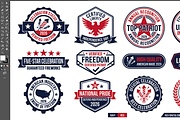 Patriotic 4th July 2026 Badge Bundle, an Object Graphic by NH graphic (Thumbnail 2 of 8)