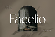 Facelio Modern Stylish Sans Serif, a Sans Serif Font by UICreative (Thumbnail 1 of 13)