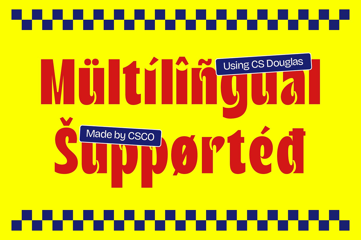 CS Douglas – Bold Font, a Sans Serif Font by Craft Supply Co. (Photo 4 of 8)