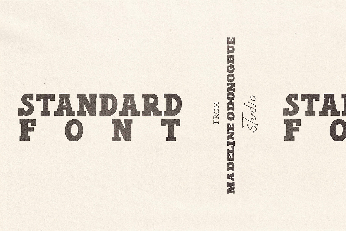 Standard | Hand Made Slab Serif Font, a Slab Serif Font by Madeline ODonoghue Design (Photo 1 of 4)