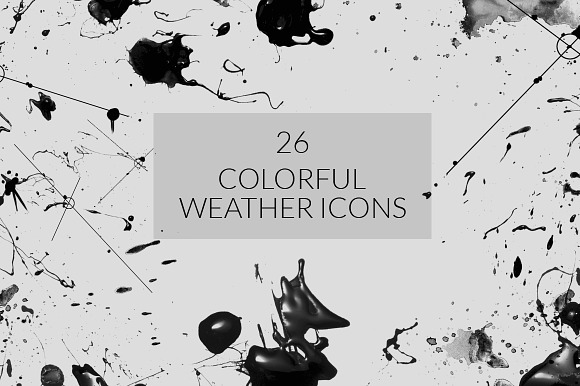 Colorful Weather Icons preview 4