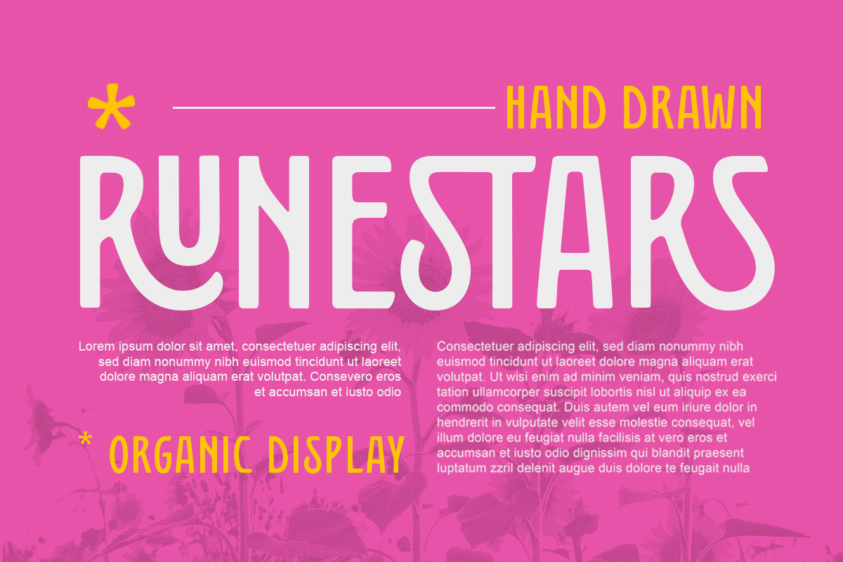 Runestars - Organic Display, a Font by Letterhend Studio (Photo 6 of 8)