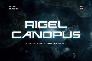 Rigel Canopus Futuristic Font, a Symbol Font by UICreative