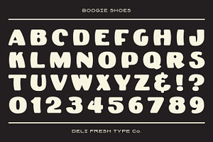 Boogie Shoes: A Retro Poster Font