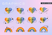 Pride Month Y2K Retro Collection, a Decorative Illustration by millering (Thumbnail 4 of 14)