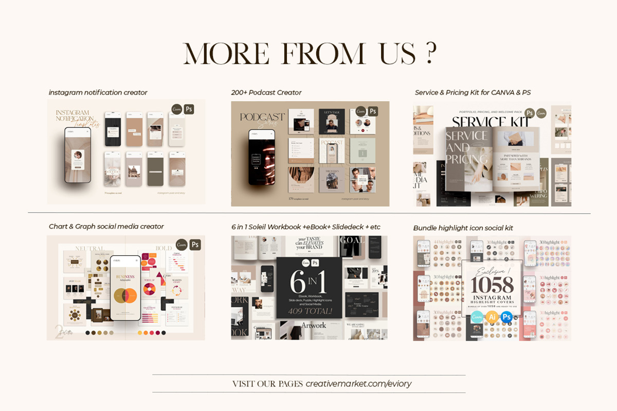 SALE Branding Workbook Creator CANVA, a Magazine Template by Eviory (Photo 43 of 43)