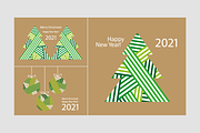 Christmas Cards & Patterns, a Card Template by Tkoko vectors & patterns (Thumbnail 7 of 12)