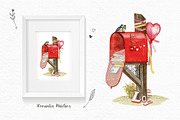 Mailboxes. Watercolor Hand drawn Set, a Decorative Illustration by NiKO (Thumbnail 2 of 5)