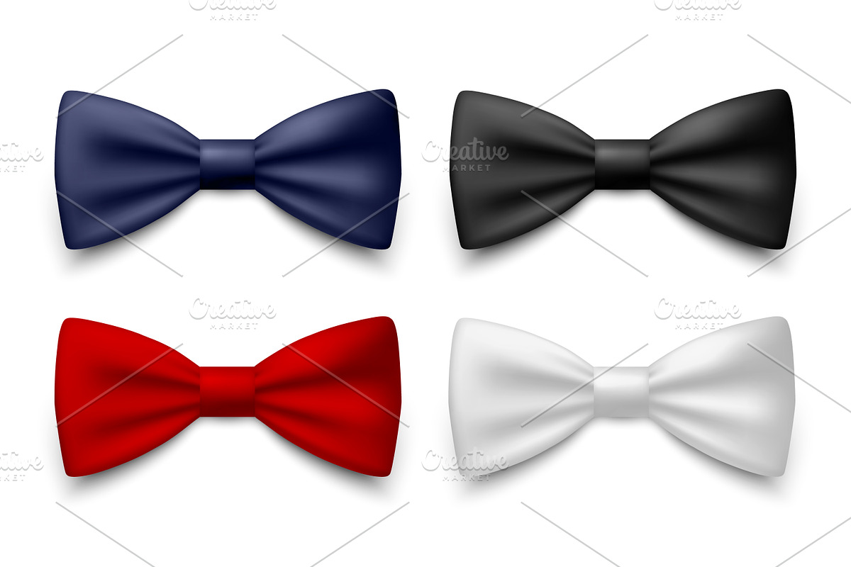 Bow Tie, Vector Set., an Object Graphic by Gomolach (Photo 1 of 5)