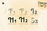 Emblema Headline 2SWASH, a Sans Serif Font by graffistyling (Thumbnail 4 of 4)