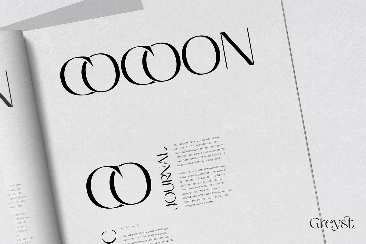 Greyst - Exotic Modern font, a Serif Font by creativemedialab (Photo 5 of 9)
