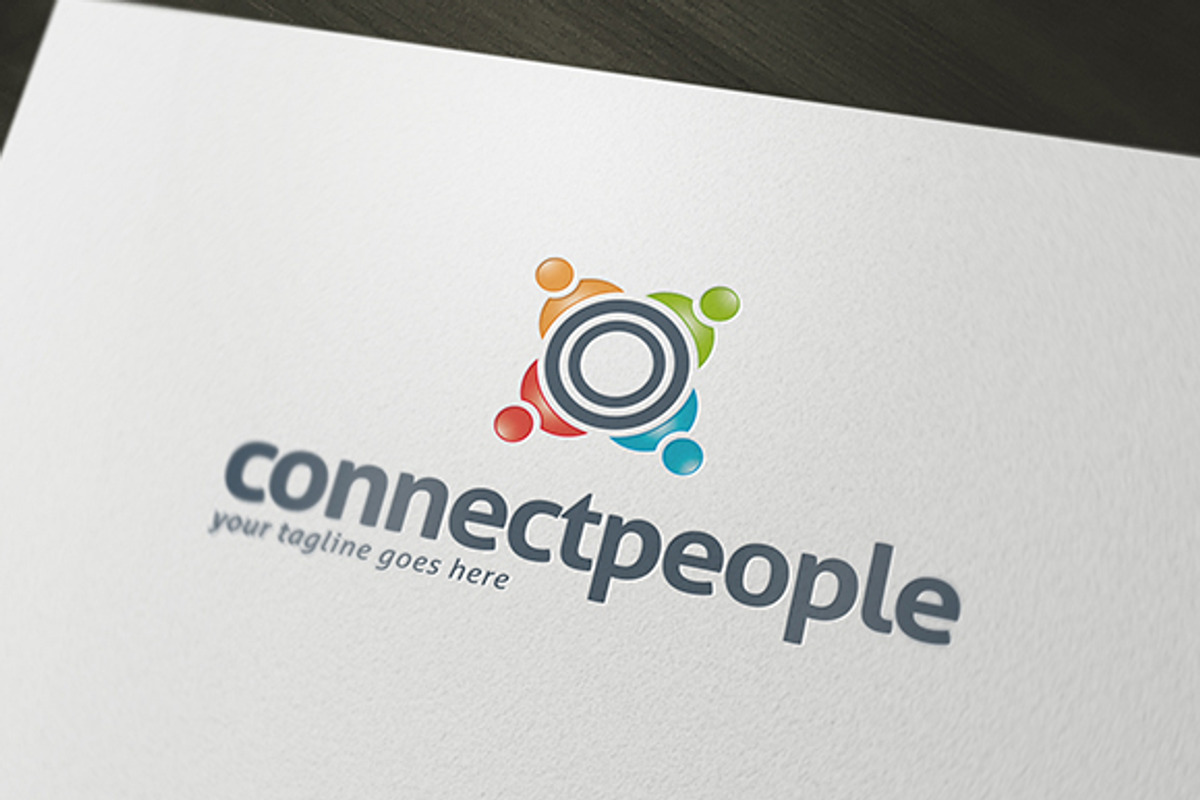 Connect People Logo Template, a Branding & Logo Template by PixaSquare (Photo 1 of 5)