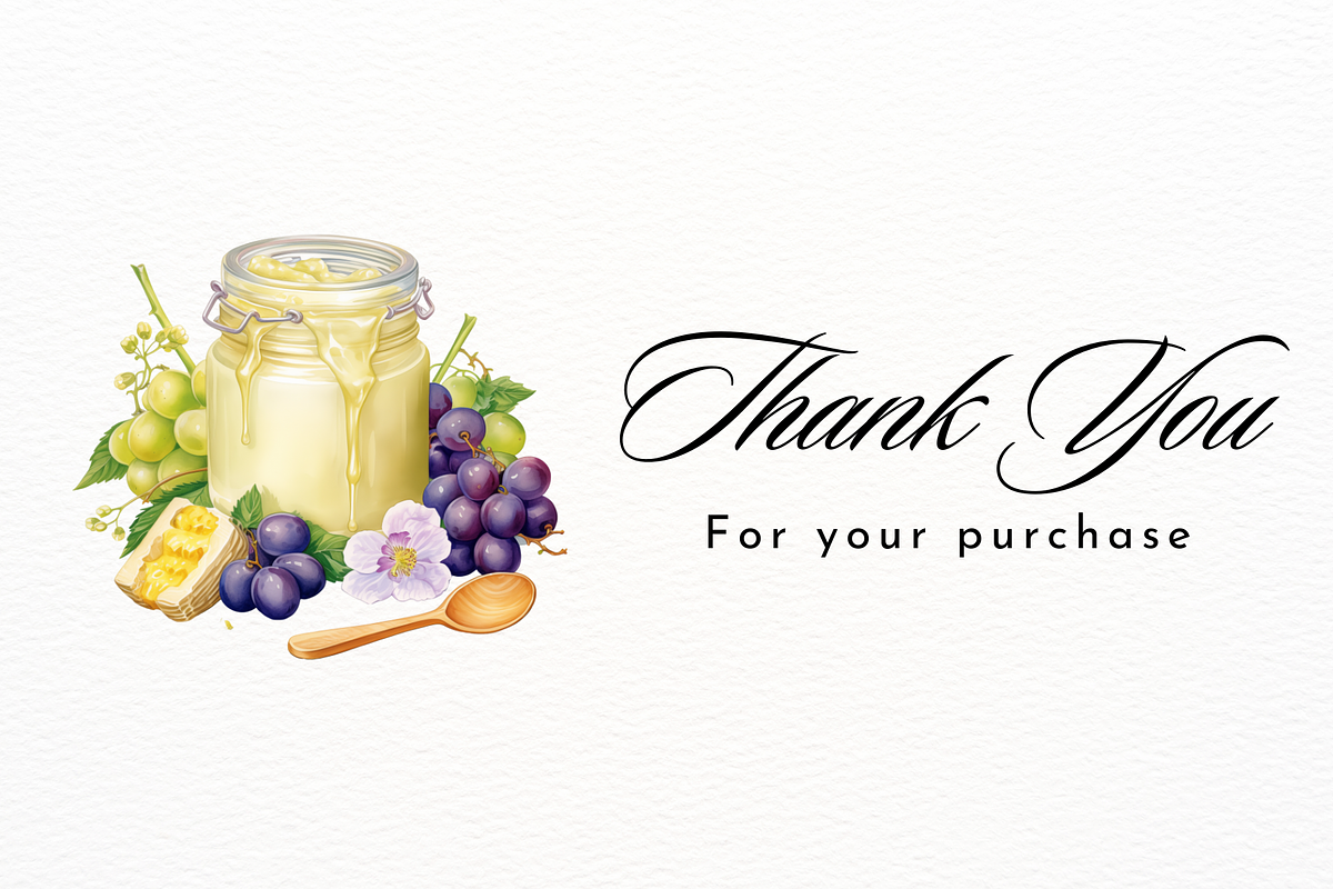 Watercolor Jam Jars with Flowers, a Food Illustration by New-School-Wave (Photo 5 of 5)